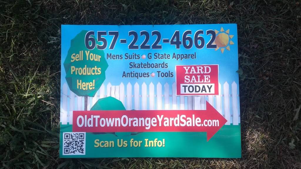 Old Town Orange Yard Sale | 421 N Lemon St #1037, Orange, CA 92866, USA | Phone: (657) 222-4662