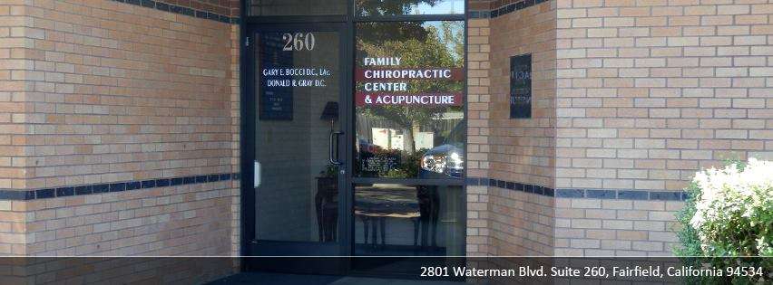 Family Chiropractic & Acupuncture Center | 2801 Waterman Blvd Ste 260, Fairfield, CA 94534, USA | Phone: (707) 427-1222