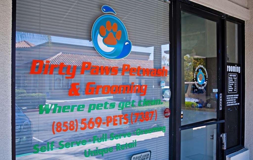 Dirty Paws Pet Wash | 6030 Santo Rd # F, San Diego, CA 92124 | Phone: (858) 569-7387