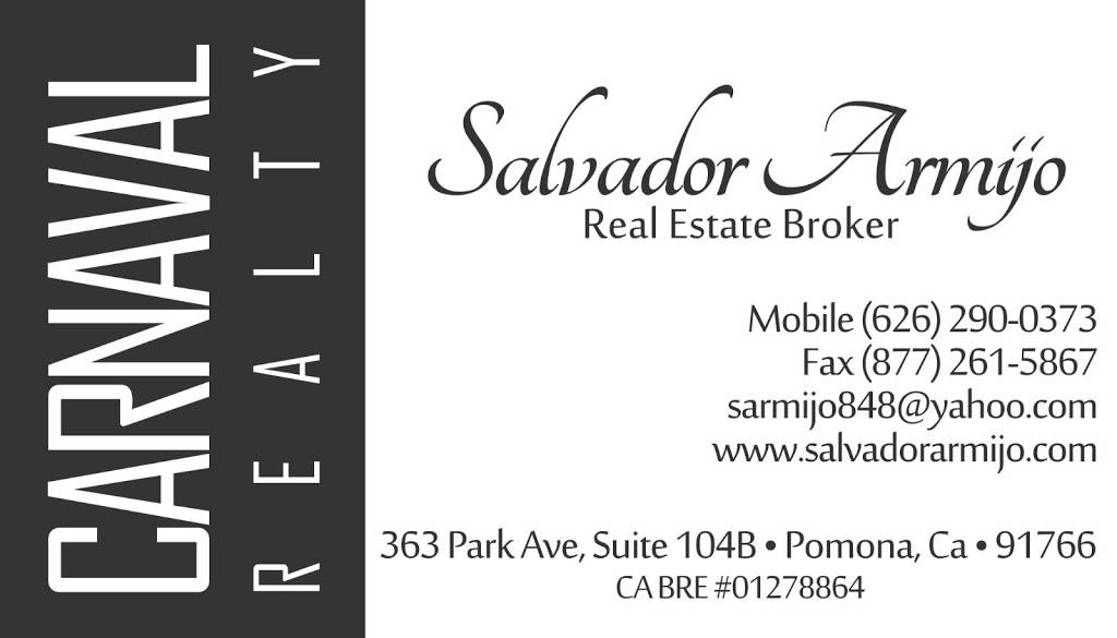 CARNAVAL REALTY | 363 S Park Ave #104b, Pomona, CA 91766 | Phone: (626) 678-3410