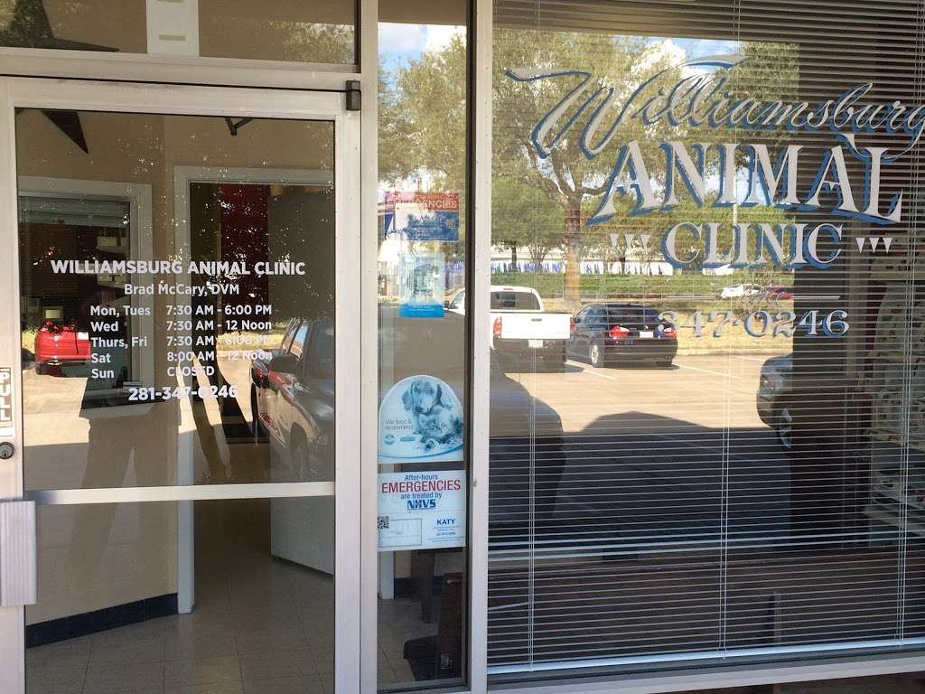 Williamsburg Animal Clinic | 1827 N Mason Rd, Katy, TX 77449, USA | Phone: (281) 347-0246