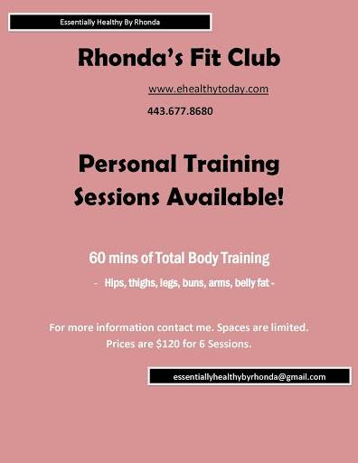 Rhondas Fit Club, Fitness pHusion & Essentially Healthy by Rhon | 620 S Beechfield Ave, Baltimore, MD 21229, USA | Phone: (443) 677-8680