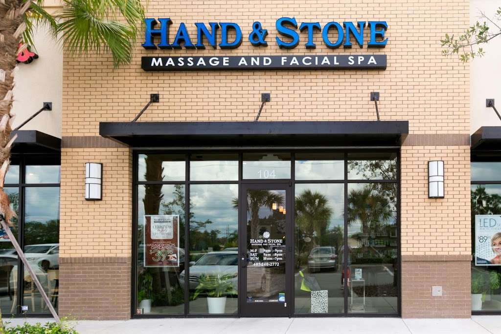 Hand & Stone Massage and Facial Spa | 12278 Narcoossee Rd #104, Orlando, FL 32832, USA | Phone: (407) 917-5108