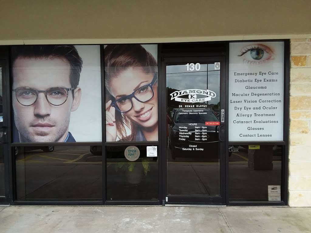 Diamond K Eye Care, Inc. | 1420 Schertz Pkwy suite 130, Schertz, TX 78154, USA | Phone: (210) 651-3926