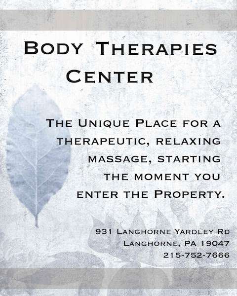 Body Therapies Center | 931 Langhorne Yardley Rd, Langhorne, PA 19047, USA | Phone: (215) 752-7666