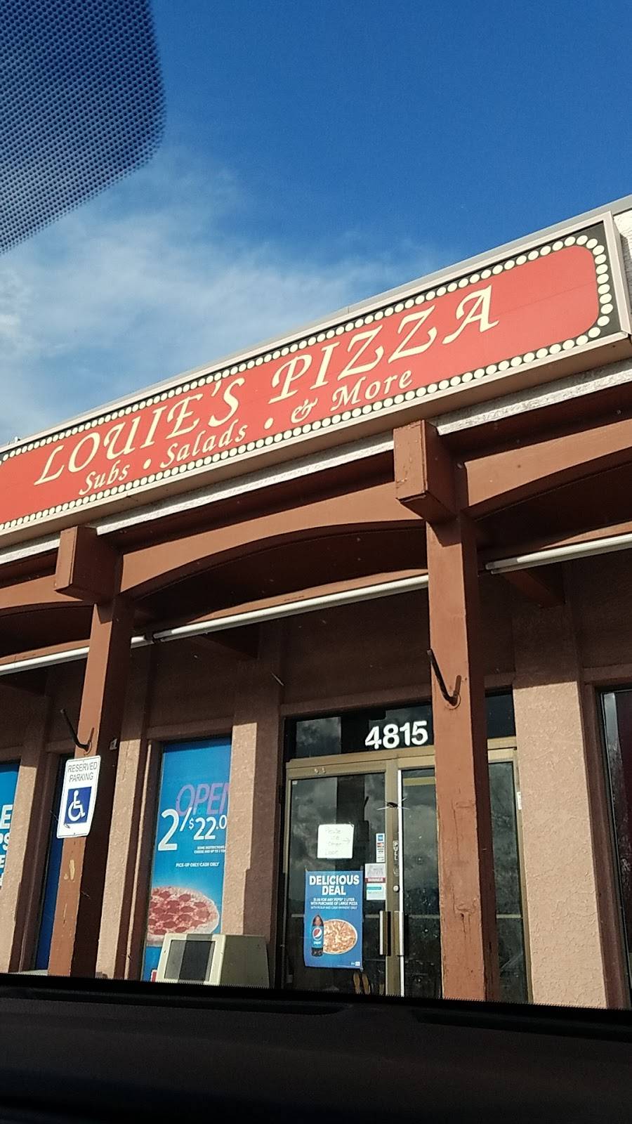 Louies Pizza | 4815 Barnes Rd, Colorado Springs, CO 80917, USA | Phone: (719) 591-5241