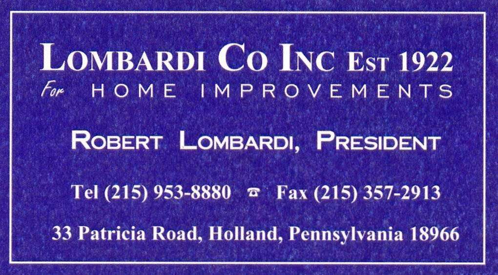 Lombardi Co Inc | 33 E Patricia Rd, Holland, PA 18966, USA | Phone: (215) 953-8880