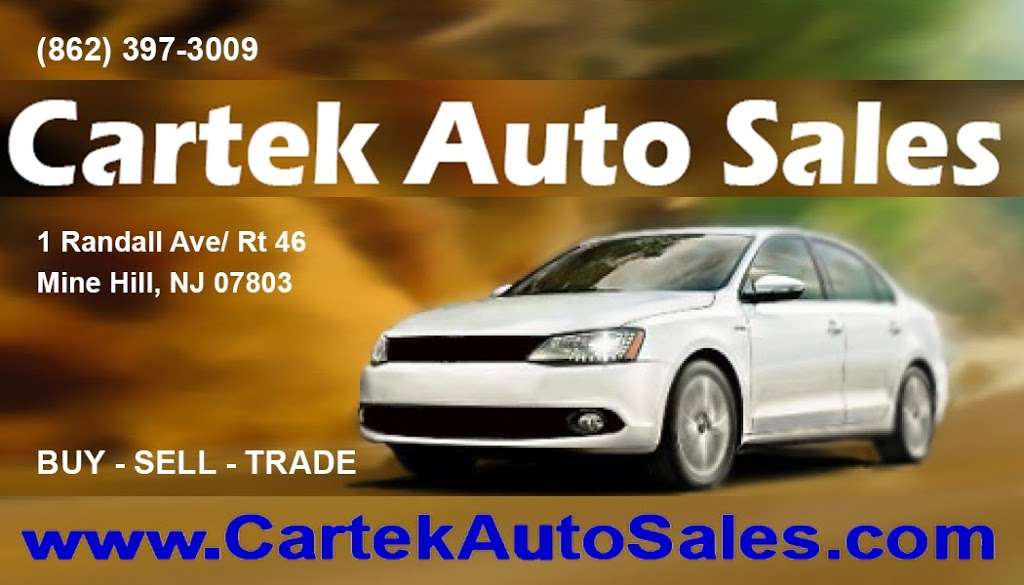 Cartek Auto Sales | 1 Randall Ave, Mine Hill Township, NJ 07803, USA | Phone: (862) 397-3009