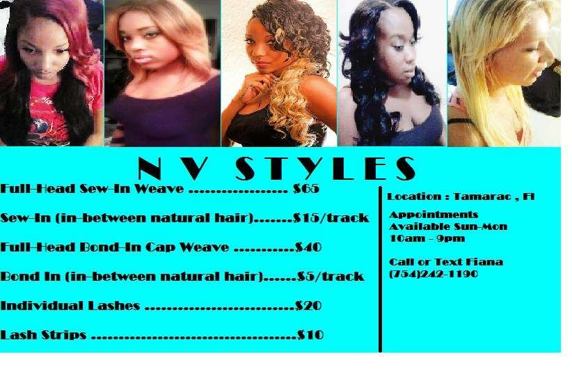 NV Styles | 7940 N Nob Hill Rd #304, Tamarac, FL 33321, USA | Phone: (754) 242-1190