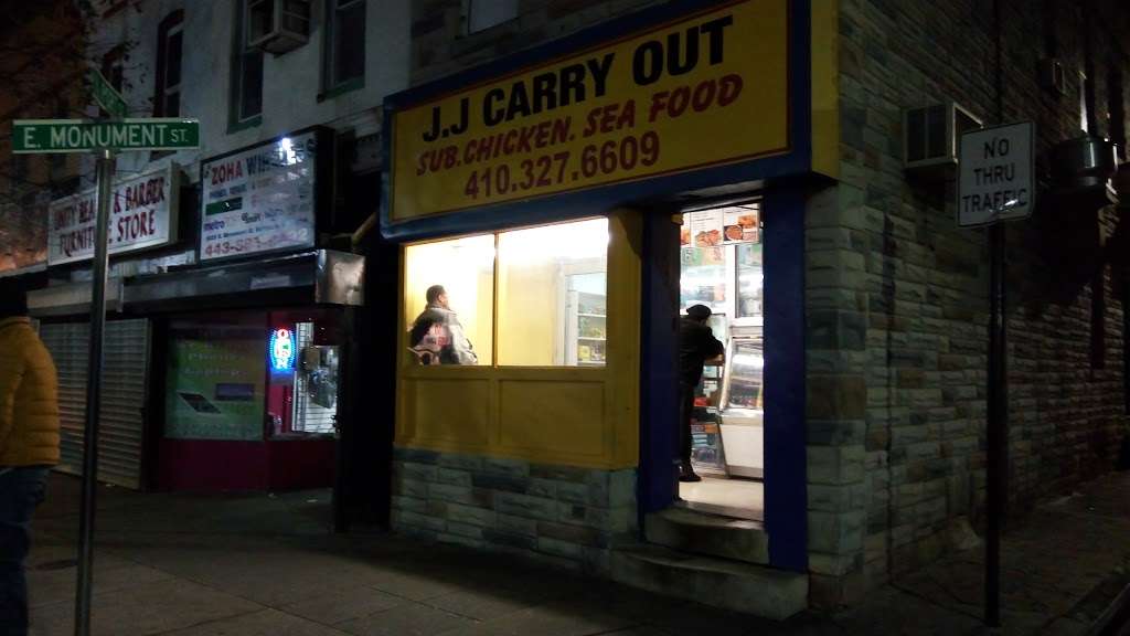 J.J Carryout | 2423 E Monument St, Baltimore, MD 21205, USA | Phone: (410) 327-6609