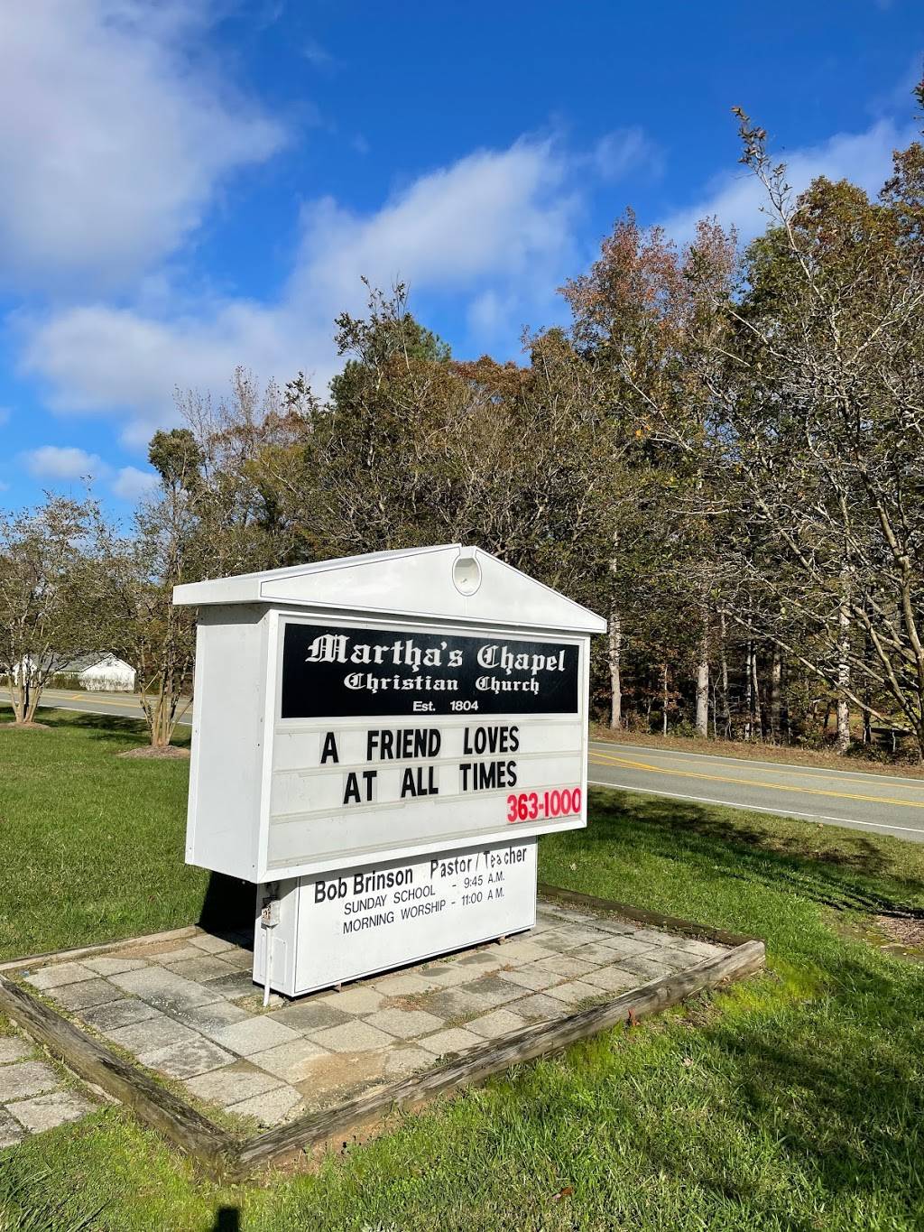 Martha's Chapel Christian Church in 2811 Marthas Chapel Rd, Apex, NC