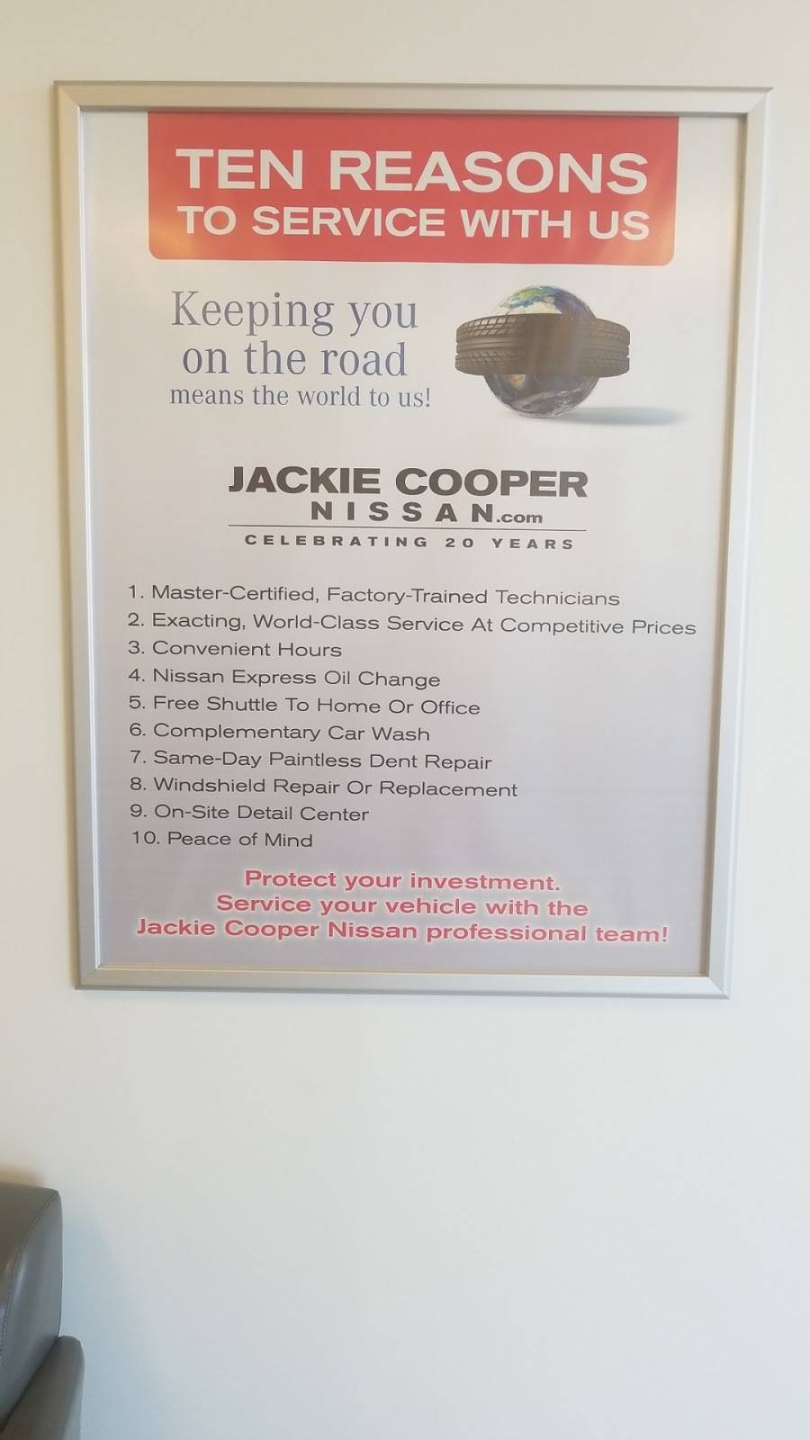 Jackie Cooper Nissan Service | 9898 S Memorial Dr, Tulsa, OK 74133, USA | Phone: (855) 893-3653