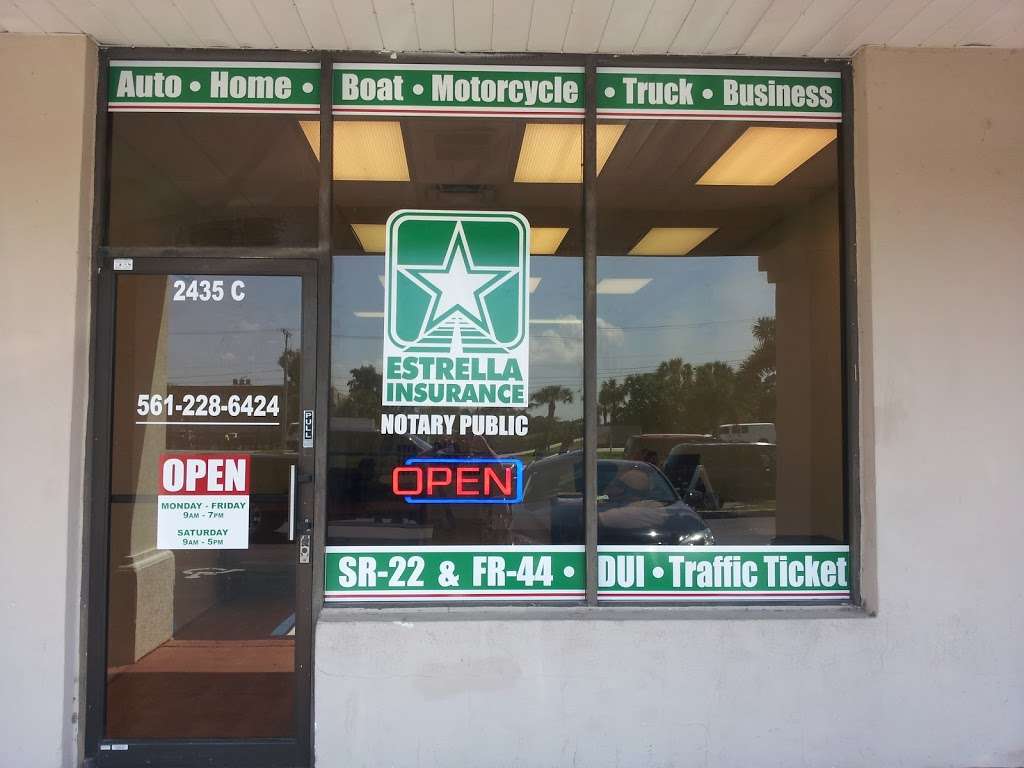 Estrella Insurance #173 | 2435C 10th Ave N, Lake Worth, FL 33461, USA | Phone: (561) 228-6424