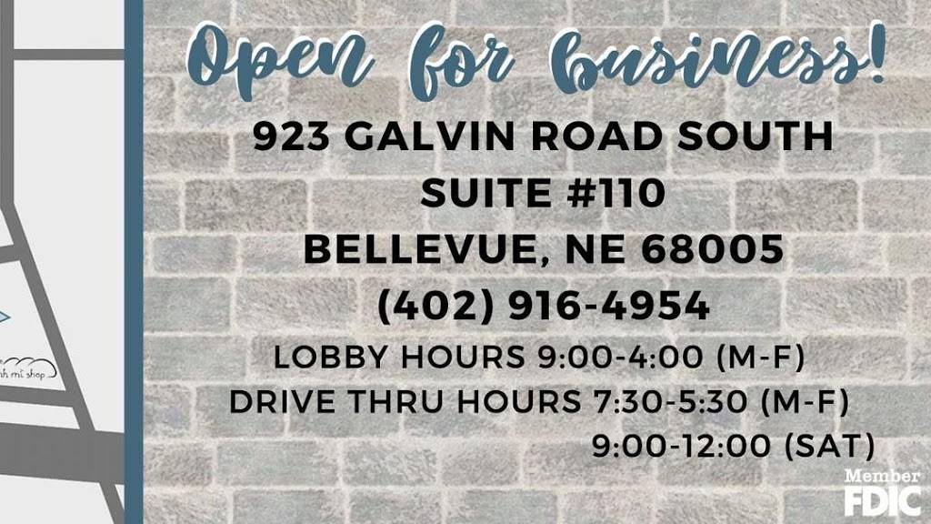 Westside State Bank - Bellevue | 923 Galvin Rd S Suite 110, Bellevue, NE 68005, USA | Phone: (402) 916-4954