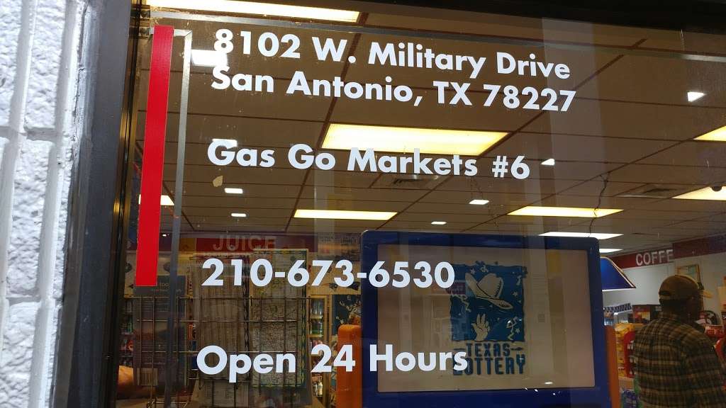 Gasgo Markets Inc | 8102 W Military Dr, San Antonio, TX 78227, USA | Phone: (210) 673-6530