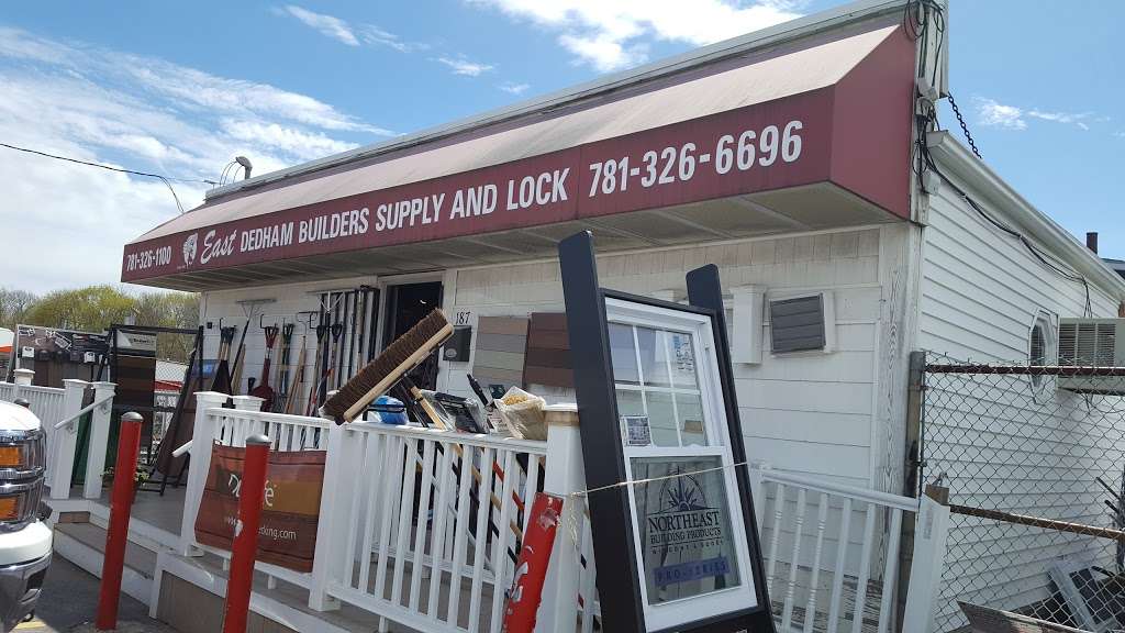 East Dedham Builders Supply | 187 Milton St, Dedham, MA 02026, USA | Phone: (781) 326-1100