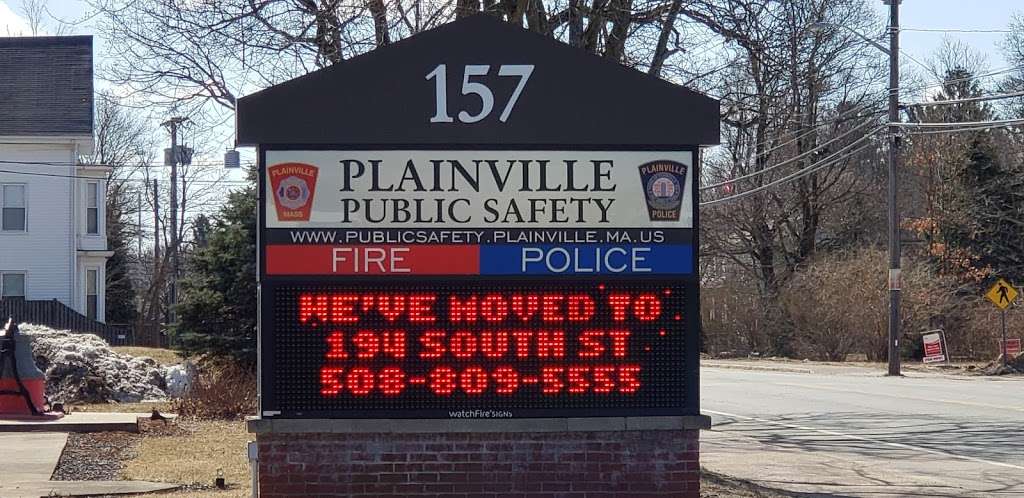 Plainville Police Department | 194 South St, Plainville, MA 02762, USA | Phone: (508) 699-1212