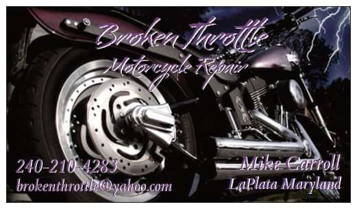 Broken Throttle Motorcycle Repair | 7710 Crain Hwy, La Plata, MD 20646 | Phone: (240) 210-4283