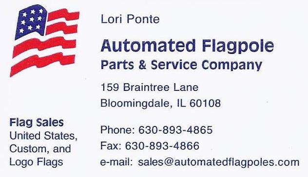 Automated Flagpole Parts & Service | 159 Braintree Dr, Bloomingdale, IL 60108 | Phone: (630) 893-4865