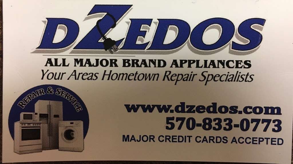 Dzedos Appliance Repair | 568 Pond Rd, Mehoopany, PA 18629, USA | Phone: (570) 833-0773