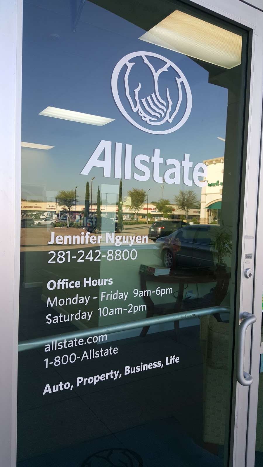 Jennifer Nguyen: Allstate Insurance | 10925 Beechnut St Ste B205, Houston, TX 77072 | Phone: (281) 242-8800