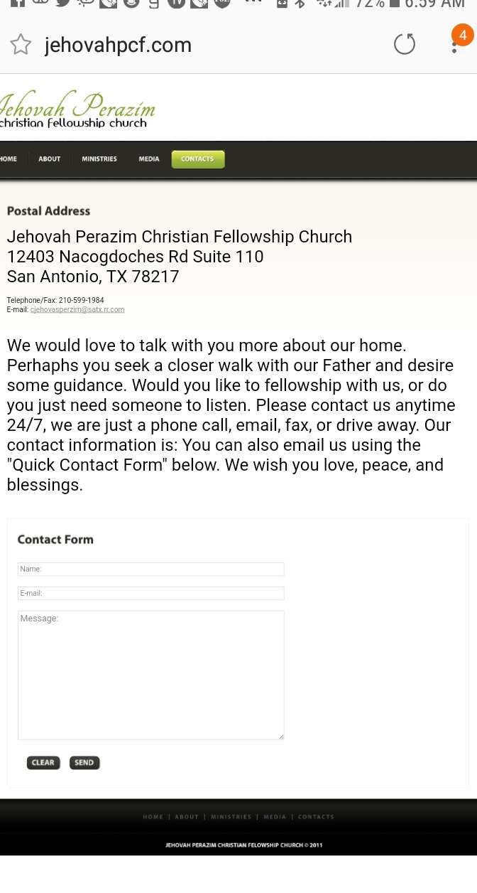 Jehovah Perazim Church | 15689-000-0120, San Antonio, TX 78217, USA