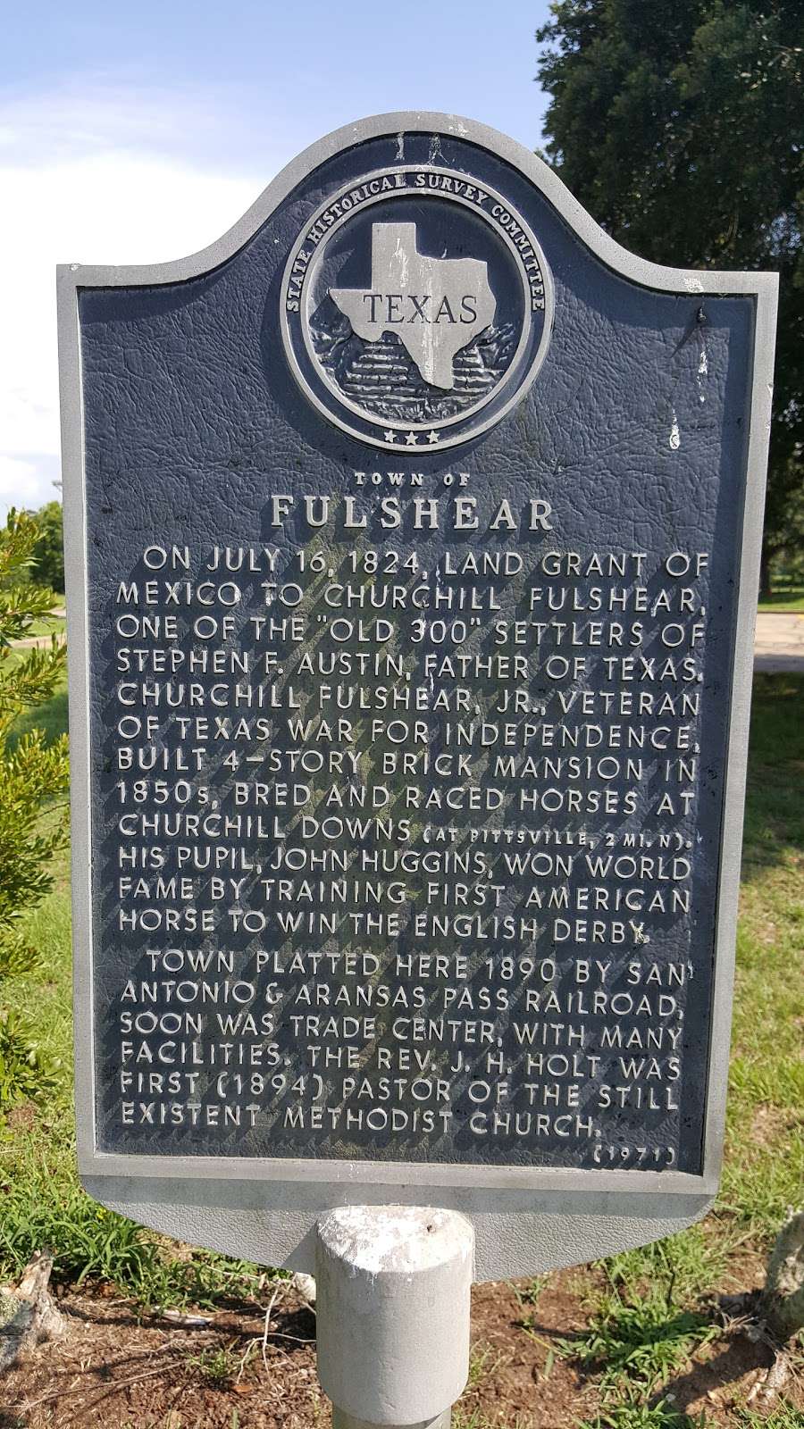 Town of Fulshear Historical Marker | 8525 Main St, Fulshear, TX 77441, USA