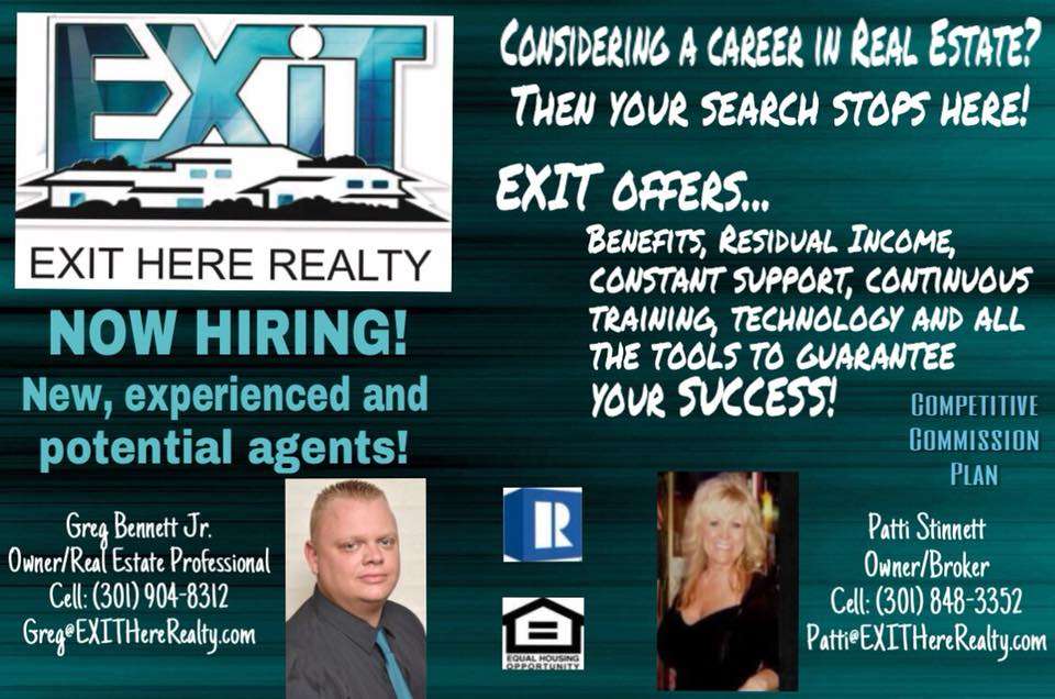 EXIT Here Realty | 28967 Three Notch Rd, Mechanicsville, MD 20659, USA | Phone: (301) 932-7800