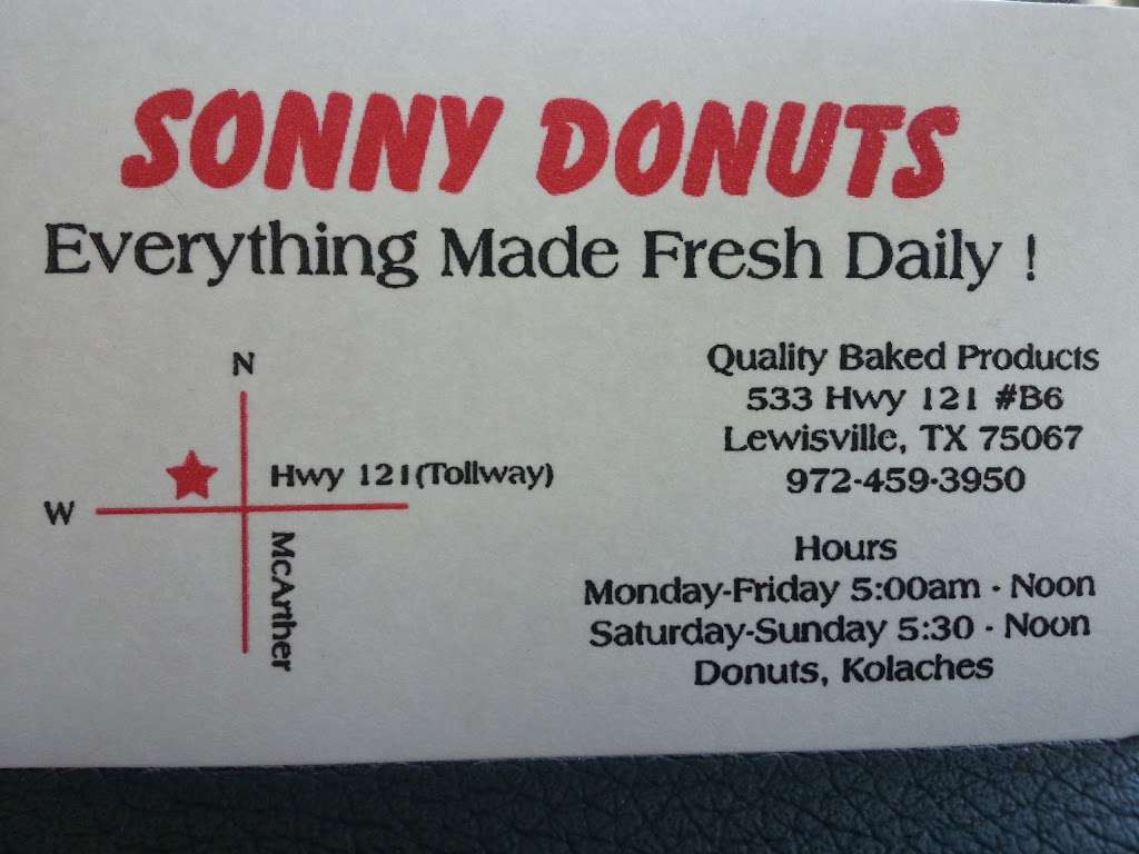 Sonny Donuts | 533 TX-121 b6, Lewisville, TX 75067, USA | Phone: (972) 459-3950