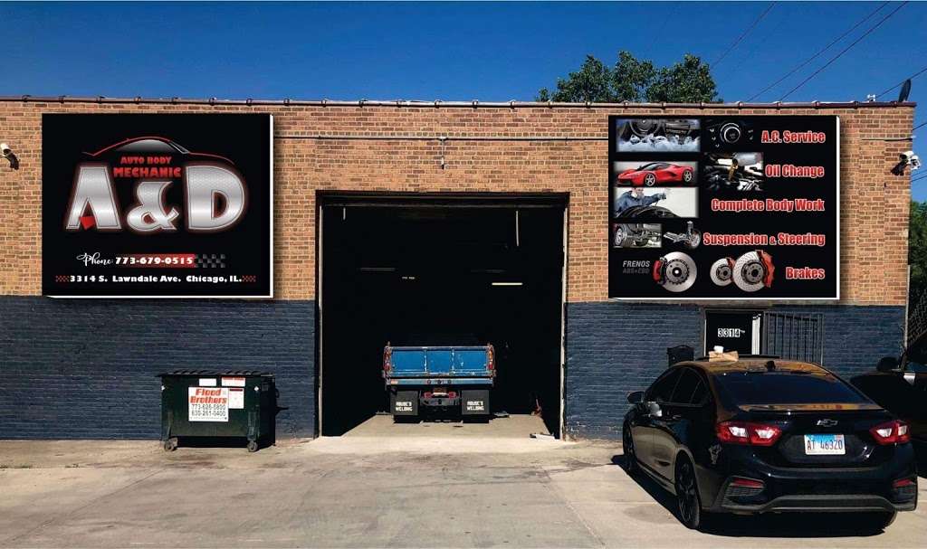 A & D Mechanic & AutoBody inc | 3314 S Lawndale Ave, Chicago, IL 60623, USA | Phone: (773) 679-0515