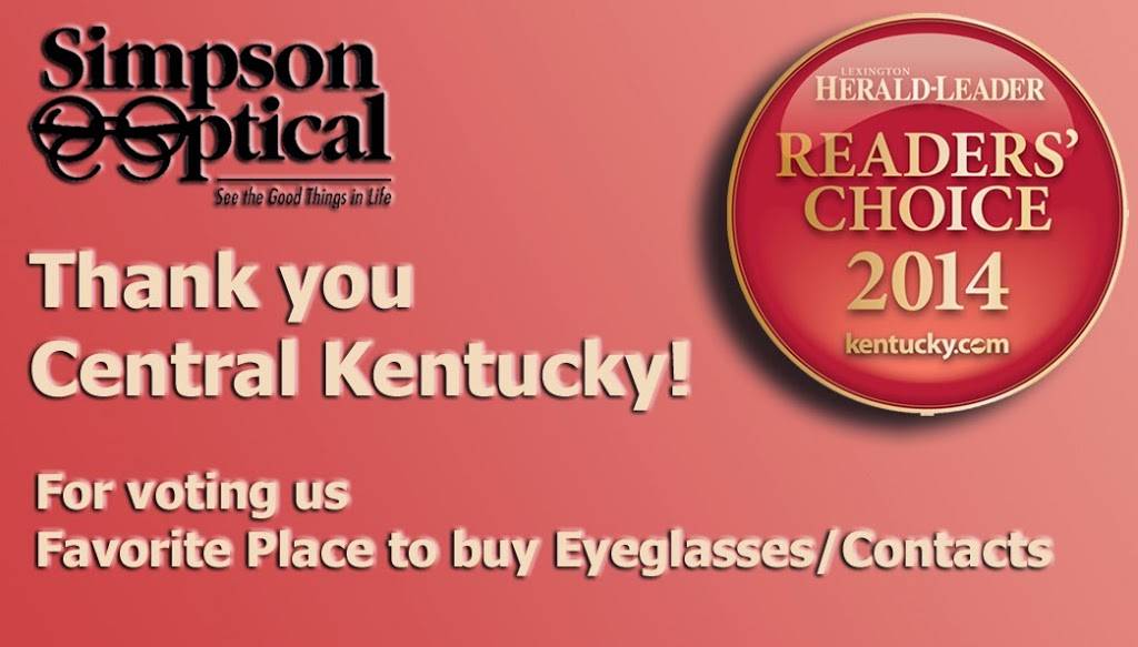 Simpson Optical | 340 Meijer Way, Lexington, KY 40503, USA | Phone: (859) 278-2020