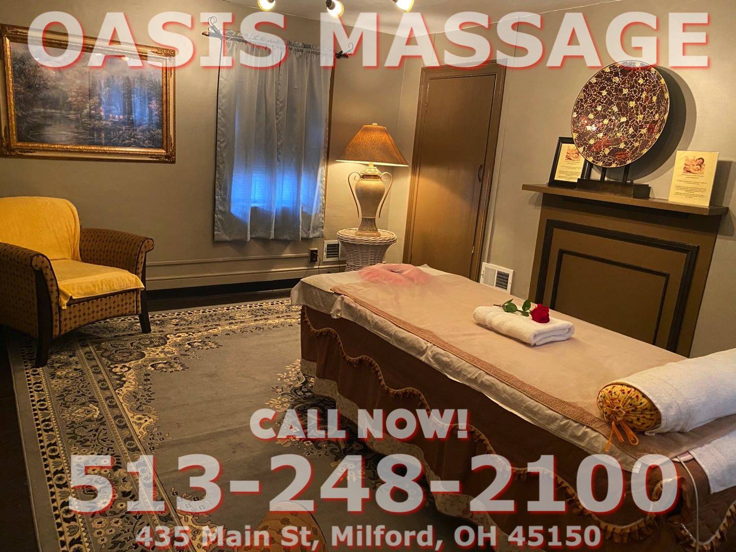 Oasis Massage | 435 Main St, Milford, OH 45150, United States | Phone: (513) 248-2100