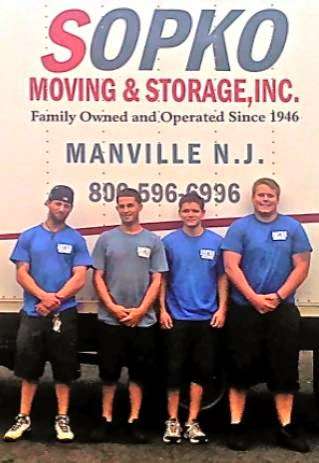 Sopko Moving & Storage Inc | 1702 North St, Manville, NJ 08835, USA | Phone: (908) 725-7758