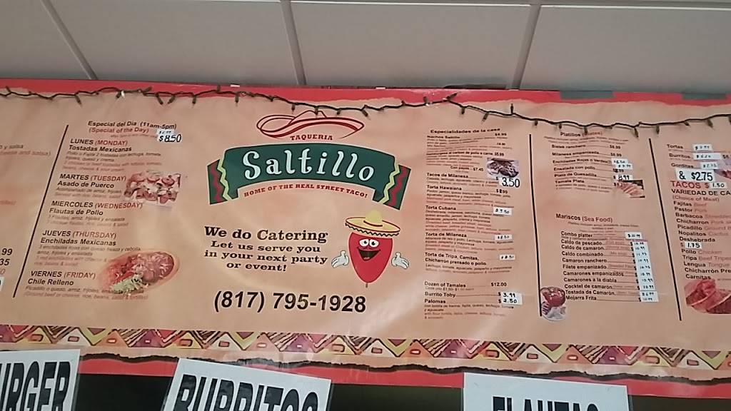 Taqueria saltillo | 2300 S Collins St, Arlington, TX 76014, USA | Phone: (817) 795-1928