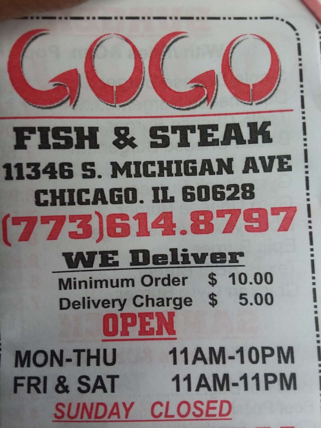 GoGo Food | 11346 S Michigan Ave, Chicago, IL 60628, USA | Phone: (872) 529-3426