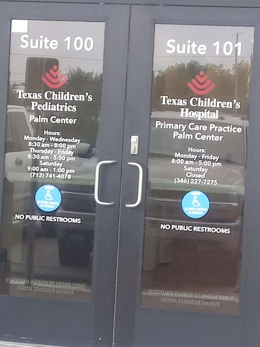 Texas Childrens Pediatrics Palm Center | 5400 Griggs Rd Suite 100, Houston, TX 77021, USA | Phone: (832) 828-2100