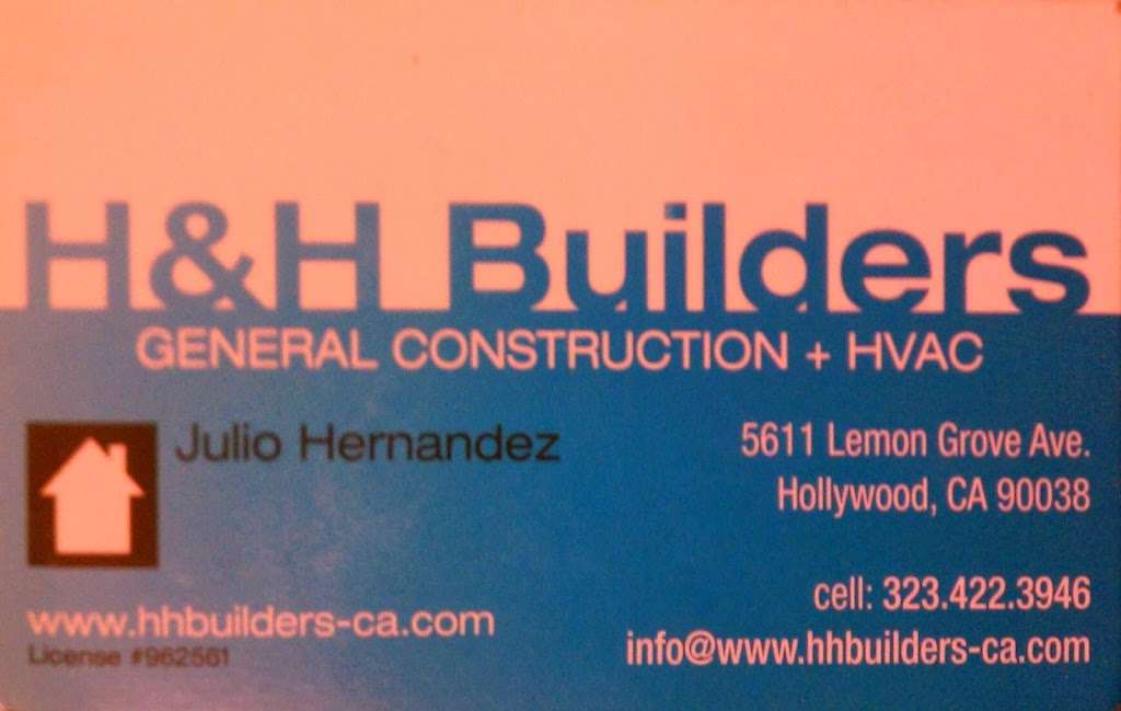 H & H Builders | 5611 Lemon Grove Ave, Los Angeles, CA 90038 | Phone: (323) 422-3946