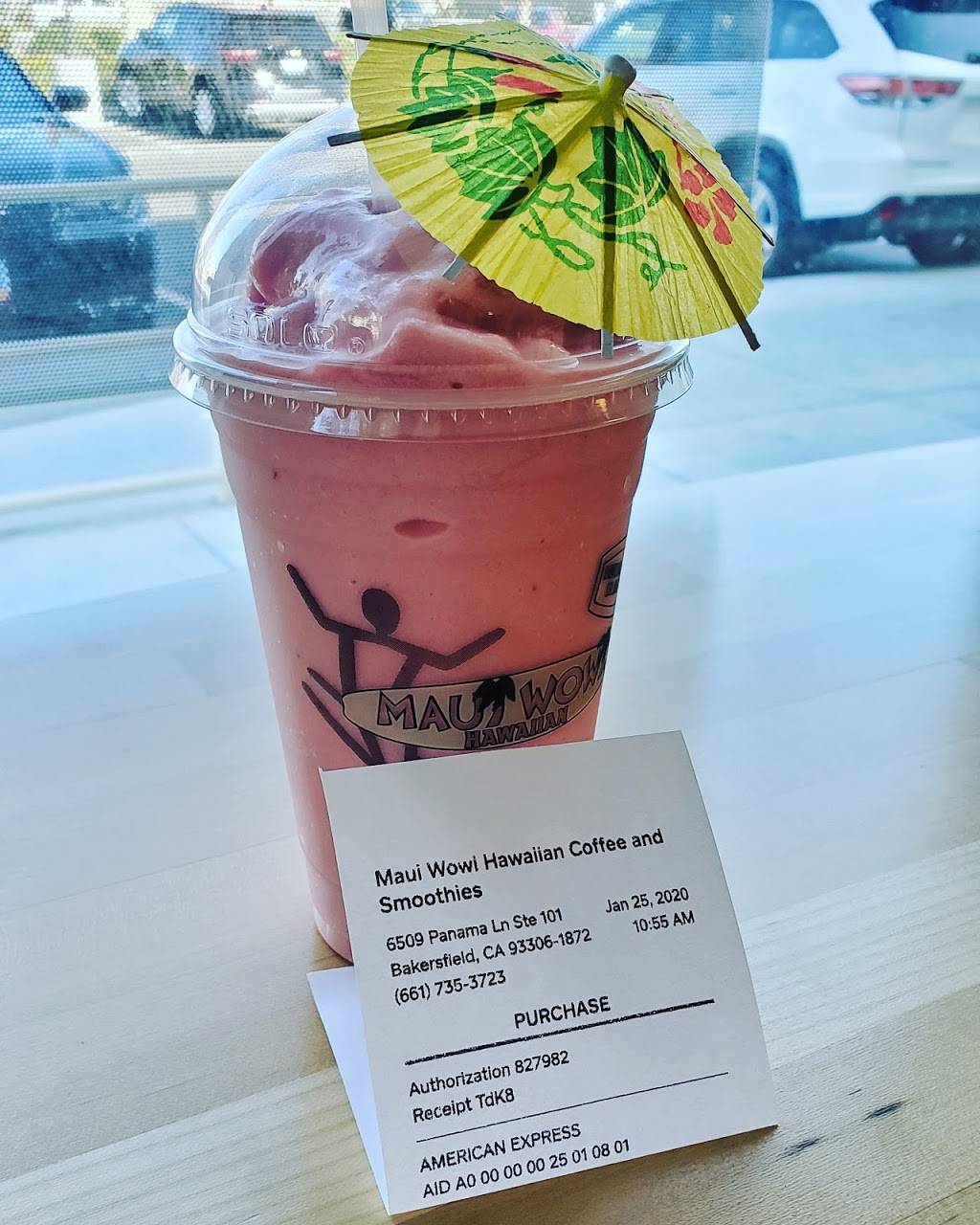 Maui Wowi Hawaiian Coffees & Smoothies | 6509 Panama Ln, Bakersfield, CA 93313, USA | Phone: (661) 735-3723