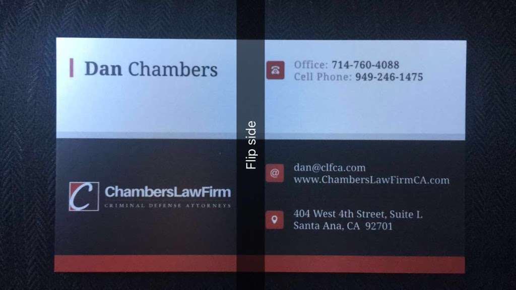 Chambers Law Firm | 404 W 4th St l, Santa Ana, CA 92701 | Phone: (714) 760-4088