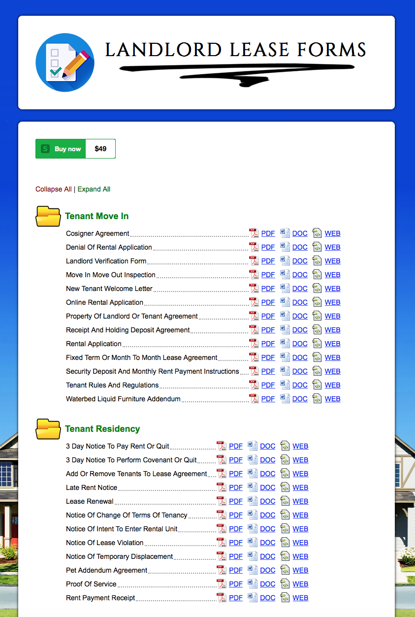 Landlord Lease Forms | 20578 Fortuna Del Sur, Escondido, CA 92029, USA | Phone: (760) 517-6131