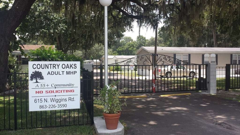 Country Oaks Adult Mobile Home Park | 615 N Wiggins Rd, Plant City, FL 33566, USA | Phone: (305) 942-6645