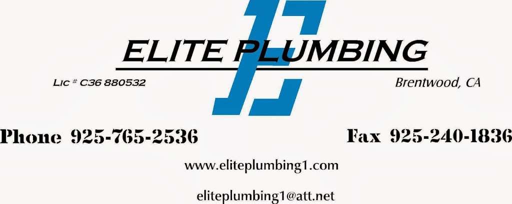 Elite Plumbing | 369 Torrington Dr, Brentwood, CA 94513, USA | Phone: (925) 765-2536