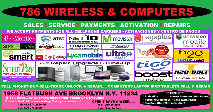 786 Wireless & Computers | 1958 Flatbush Ave, Brooklyn, NY 11234, USA | Phone: (929) 275-3930