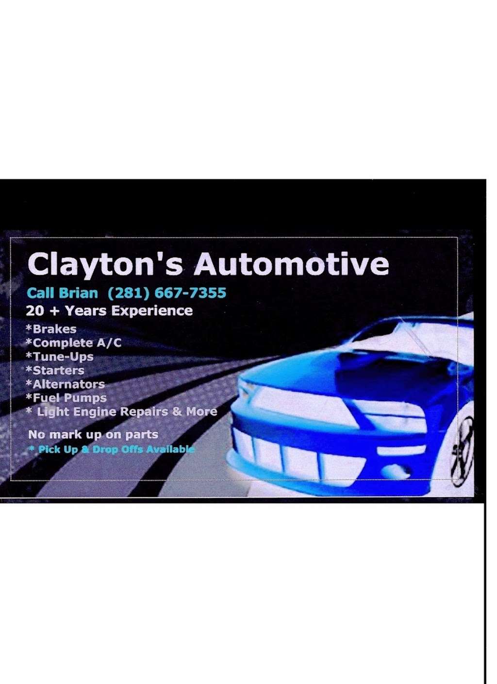 Claytons Automotive | 146 Main St, La Marque, TX 77568 | Phone: (281) 667-7355