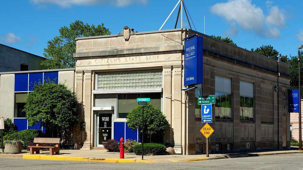 State Bank of The Lakes | 235 Freeman St, Genoa City, WI 53128, USA | Phone: (262) 279-3121