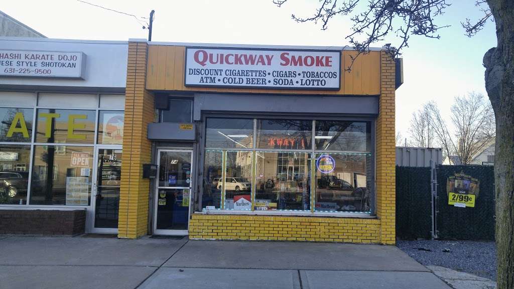 Quick Way Smoking Convenience Store | 74 Montauk Hwy, Copiague, NY 11726, USA | Phone: (631) 842-0068