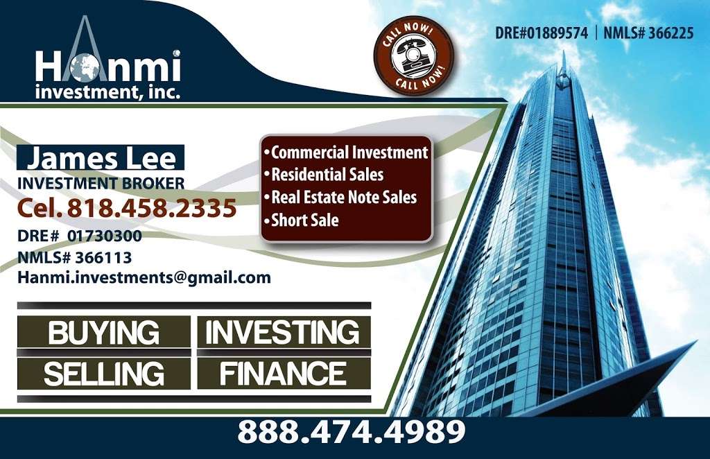 Hanmi Investment Inc | 4412 Pico Blvd, Los Angeles, CA 90019, USA | Phone: (323) 933-4412