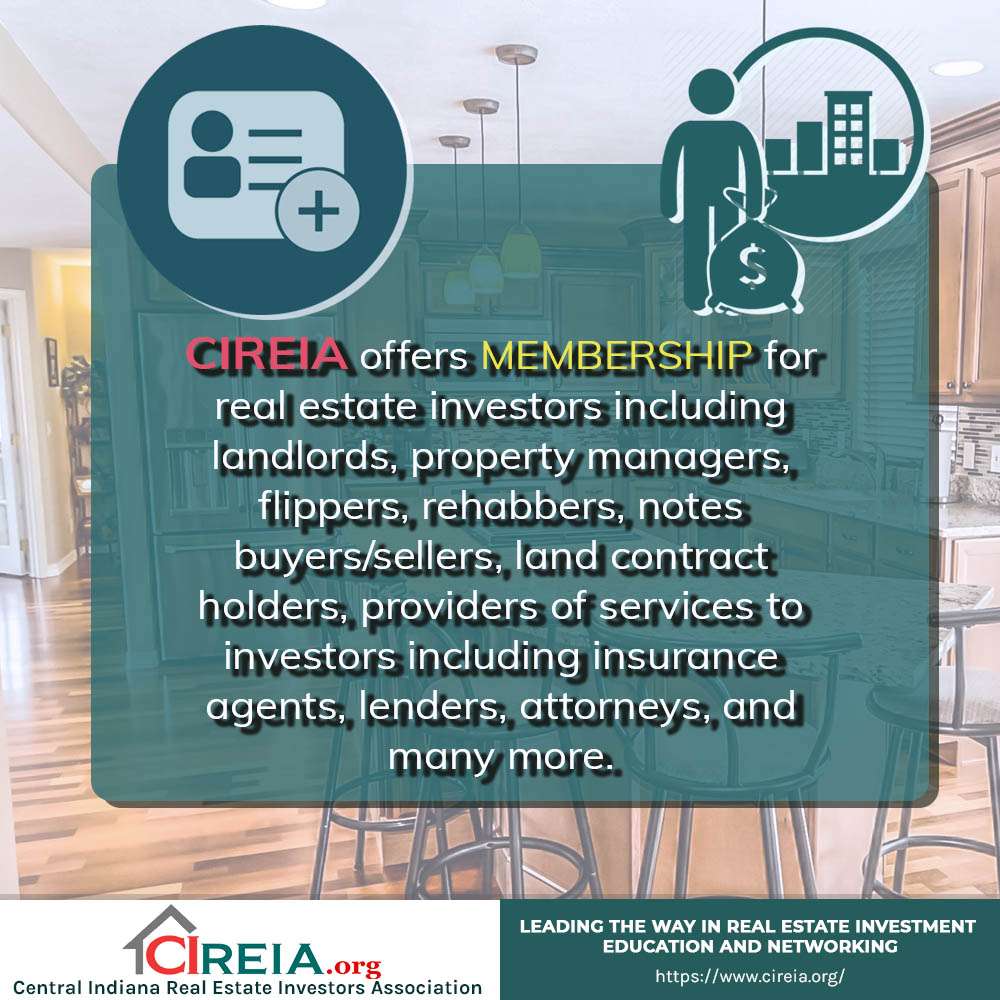 Central Indiana Real Estate Investors Association (CIREIA) | 2155 Kessler Blvd W Dr, Indianapolis, IN 46228 | Phone: (317) 670-8491