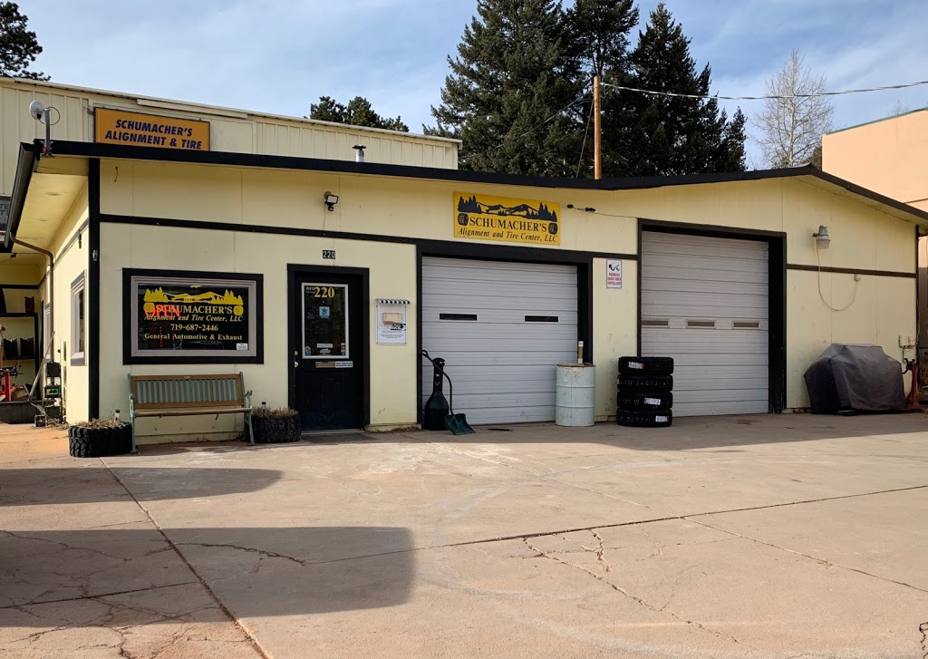 Schumachers Alignment & Tire | 220 Burdette St, Woodland Park, CO 80863, USA | Phone: (719) 687-2446