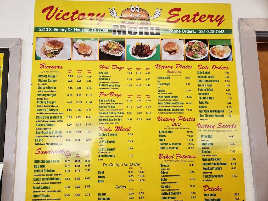 Victory Eatery | 2213 S Victory Dr, Houston, TX 77088 | Phone: (281) 820-7443